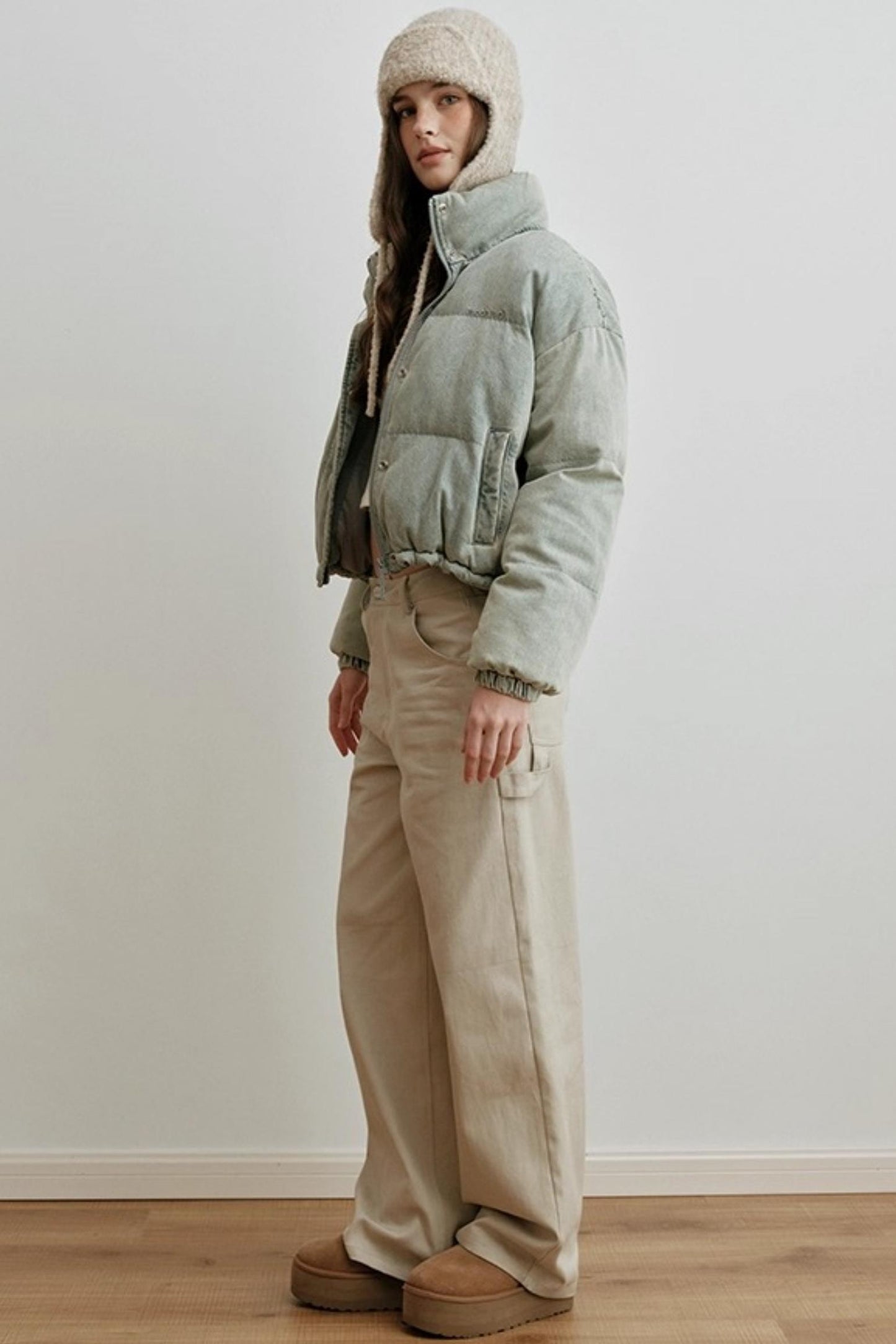 Embroidered Airy Drapey Pants