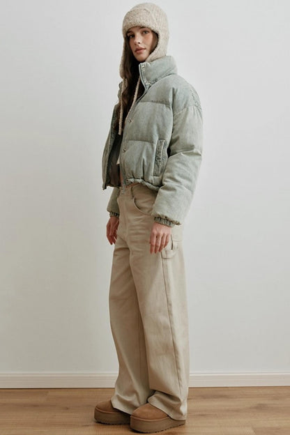 Embroidered Airy Drapey Pants