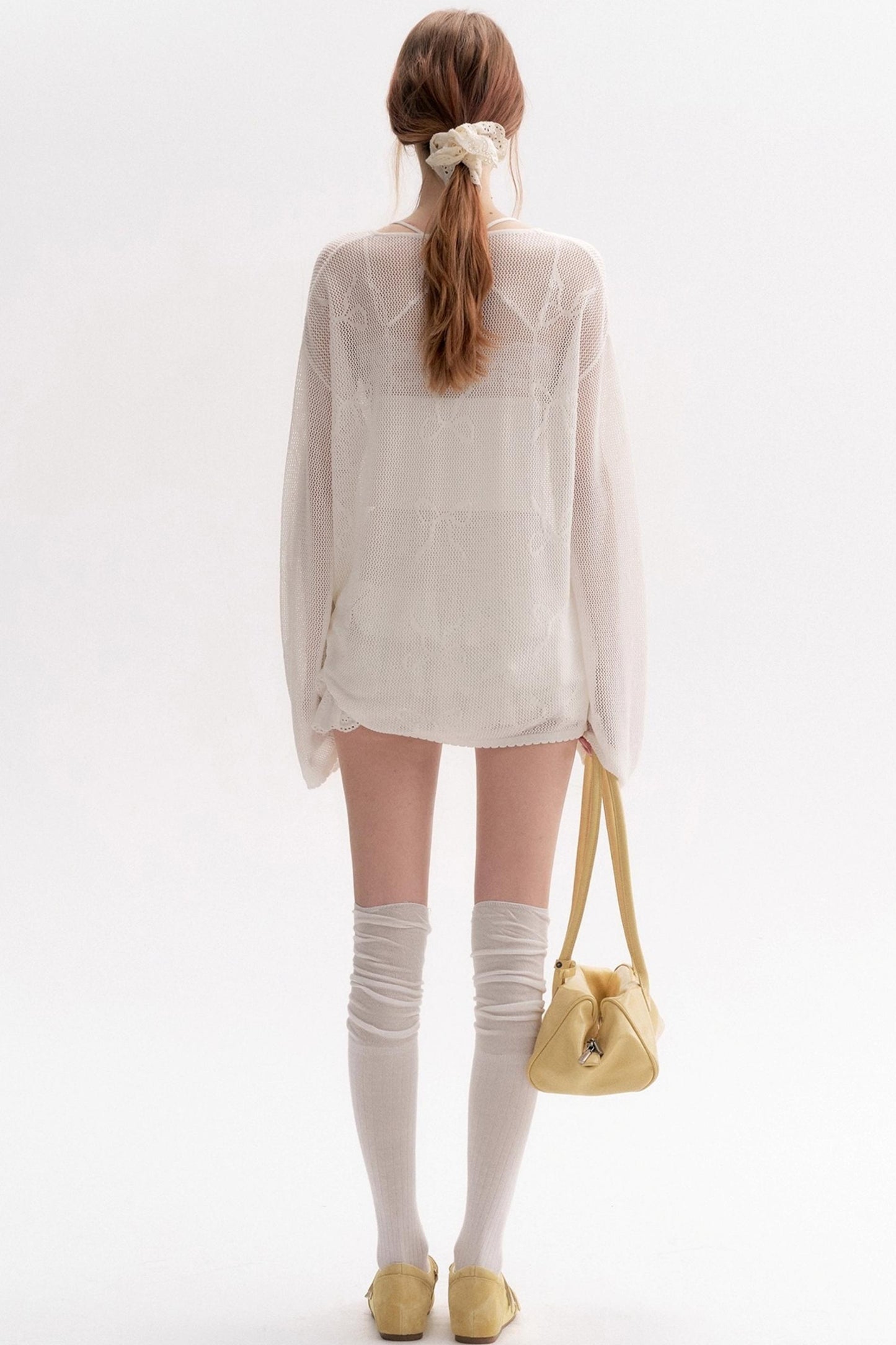 Lazy Bow Knit Cover-up