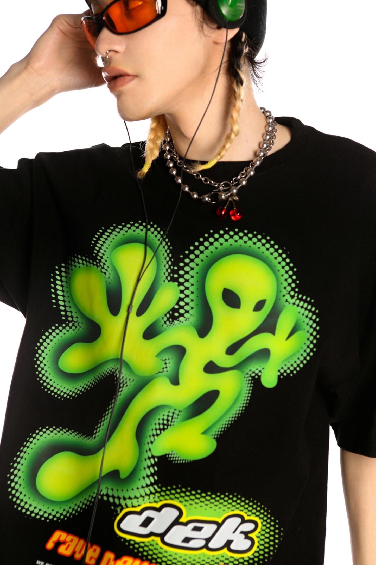 Retro Alien Streetwear Oberteil 