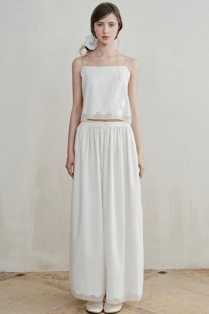 Lily of the Valley Embroidered Camisole Set-Up