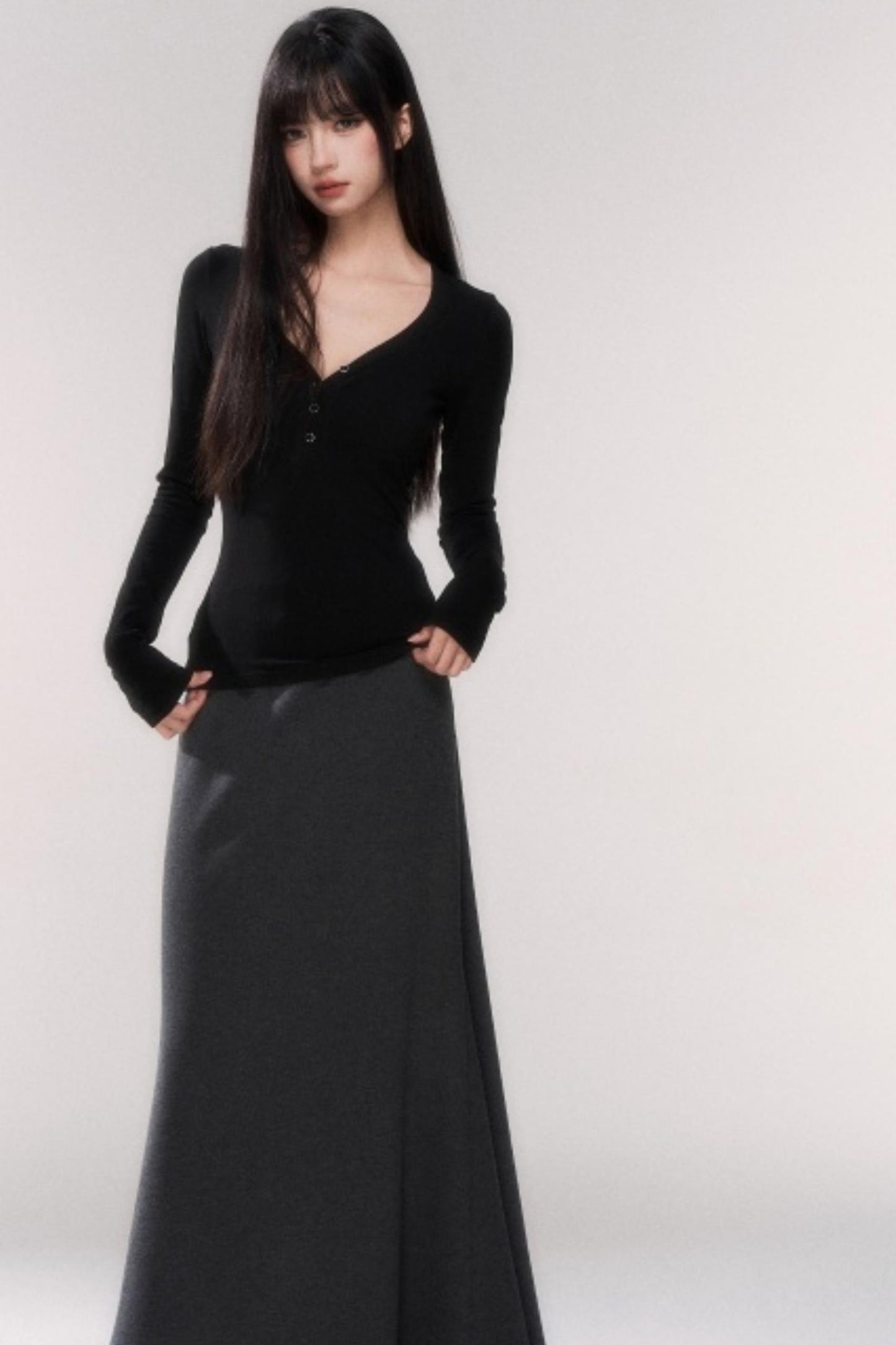 Knitted Waist-Cinching Top