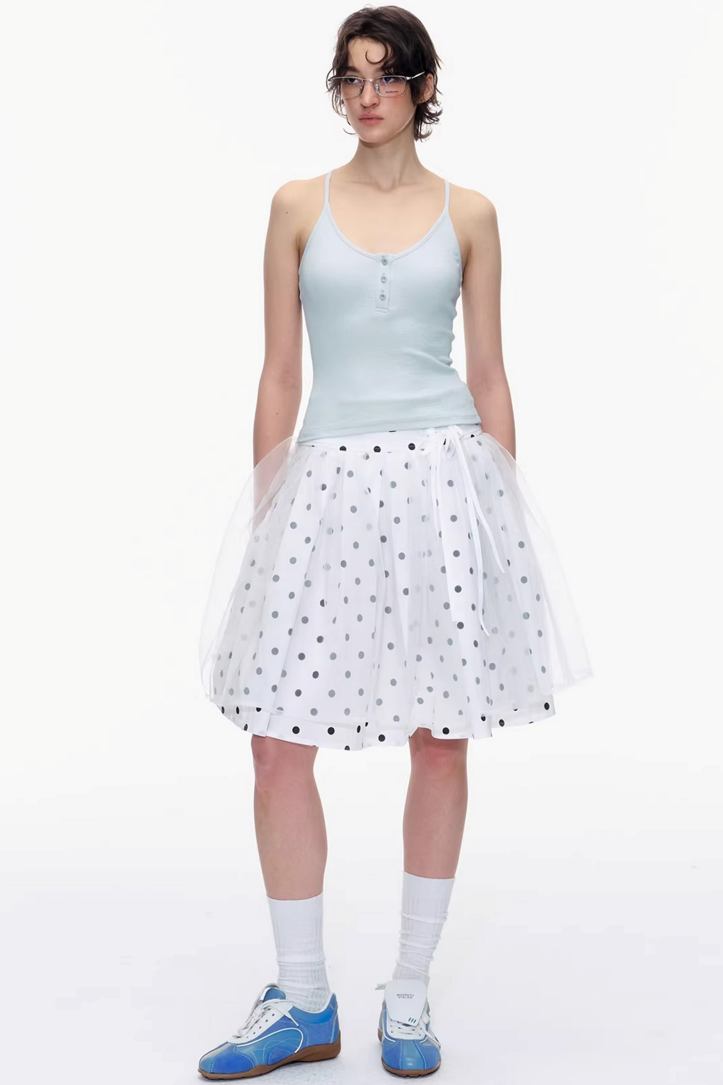 Pure Cotton Polka Dot Skirt