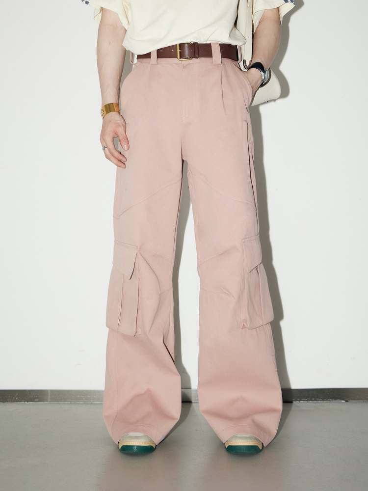 Multi Pocket Wide Leg Cargo Pants