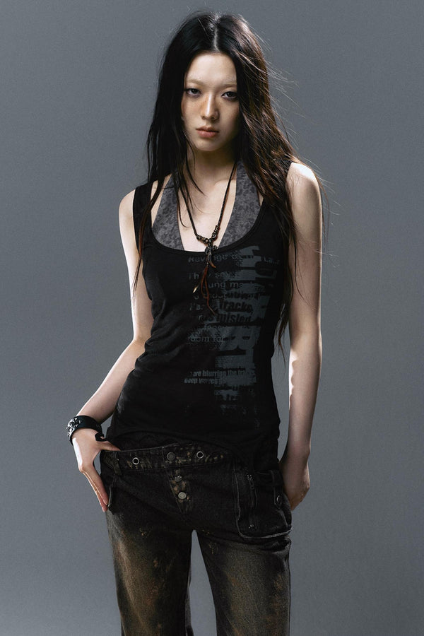 Layered Two-Tone Cami Top