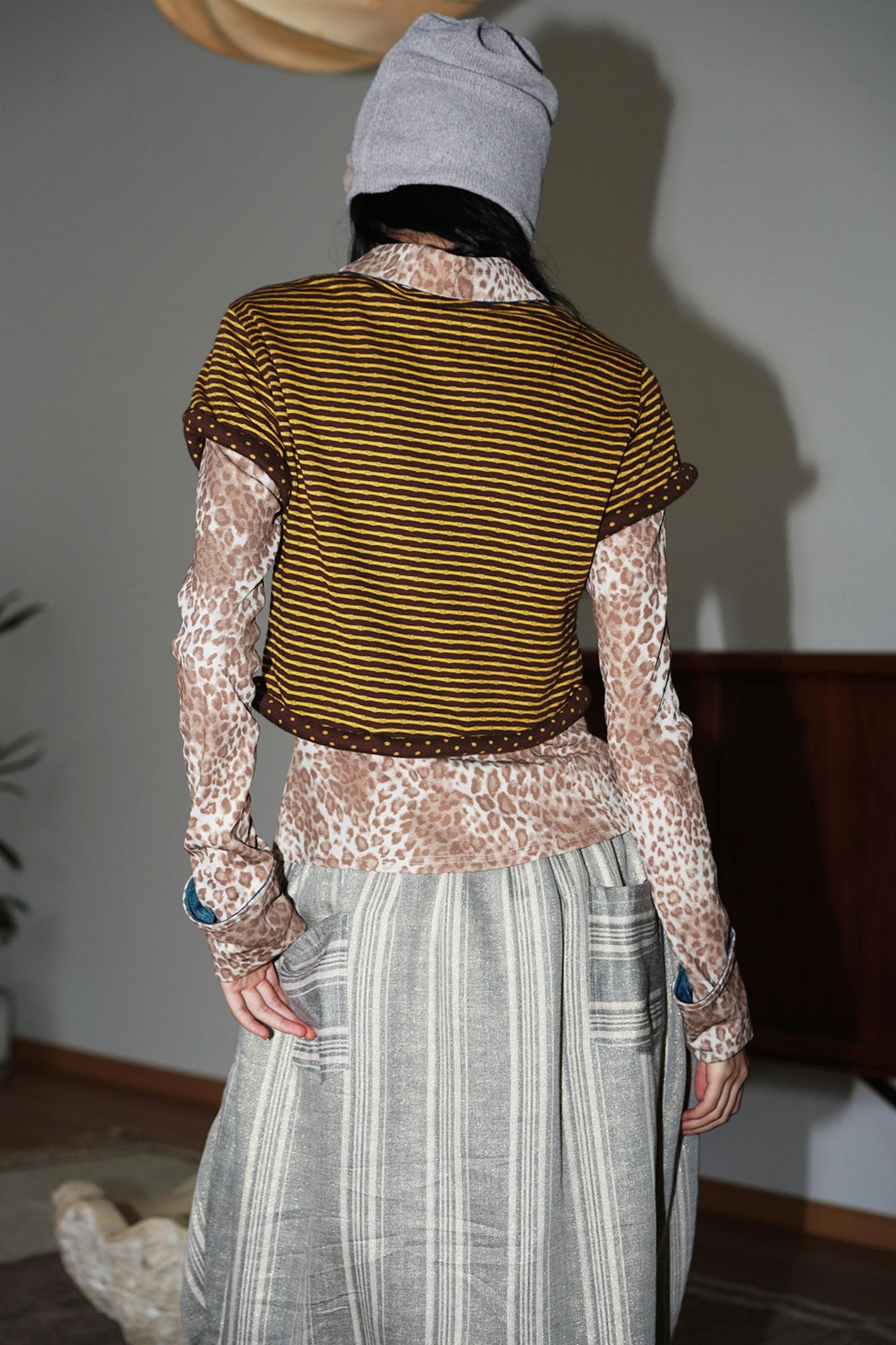 Autumn Leopard Knit Top