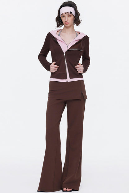 Skin-Friendly Knit Skirt Pants