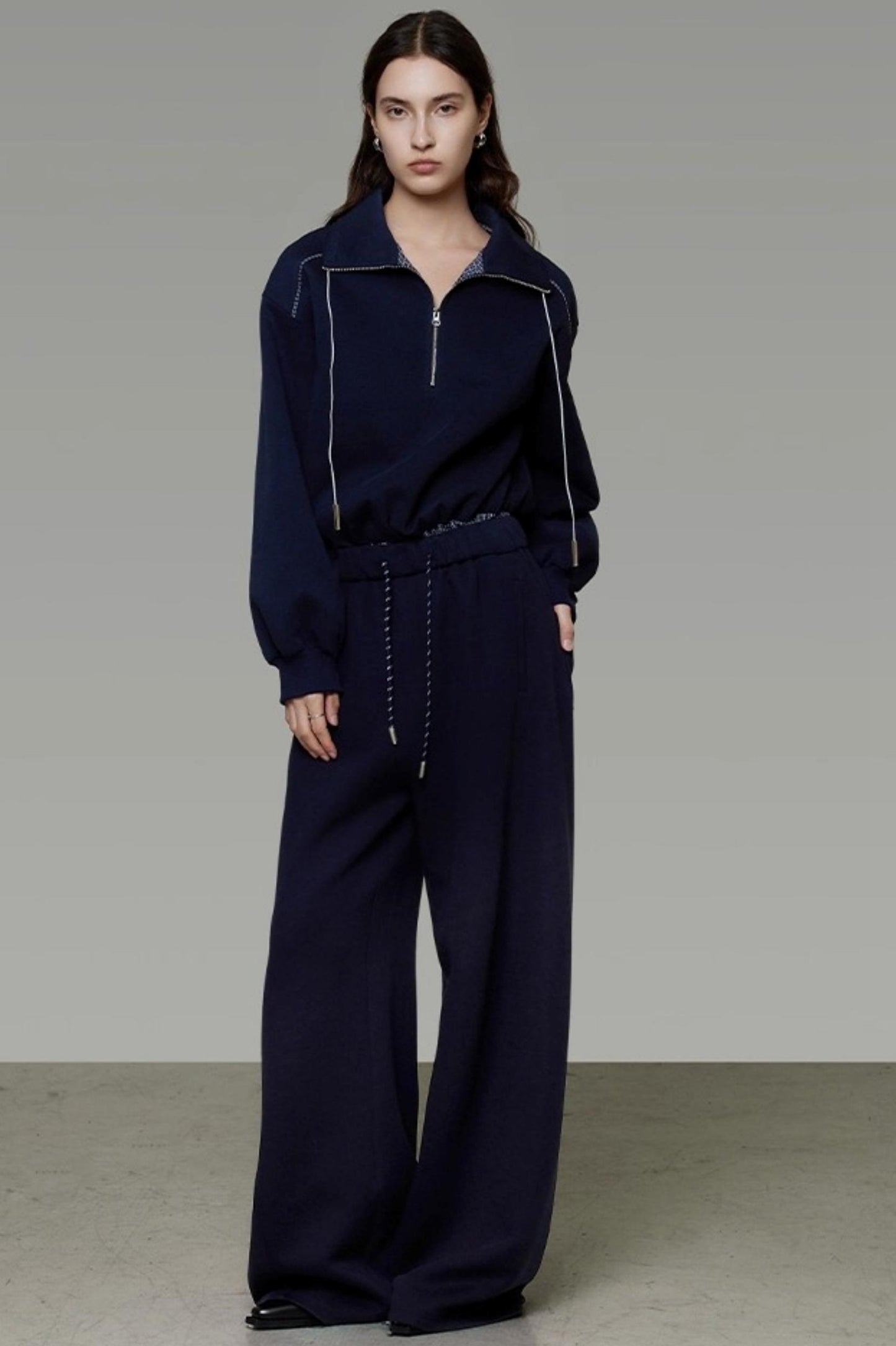 Autumn Drape Slimming Wide-Leg Pants