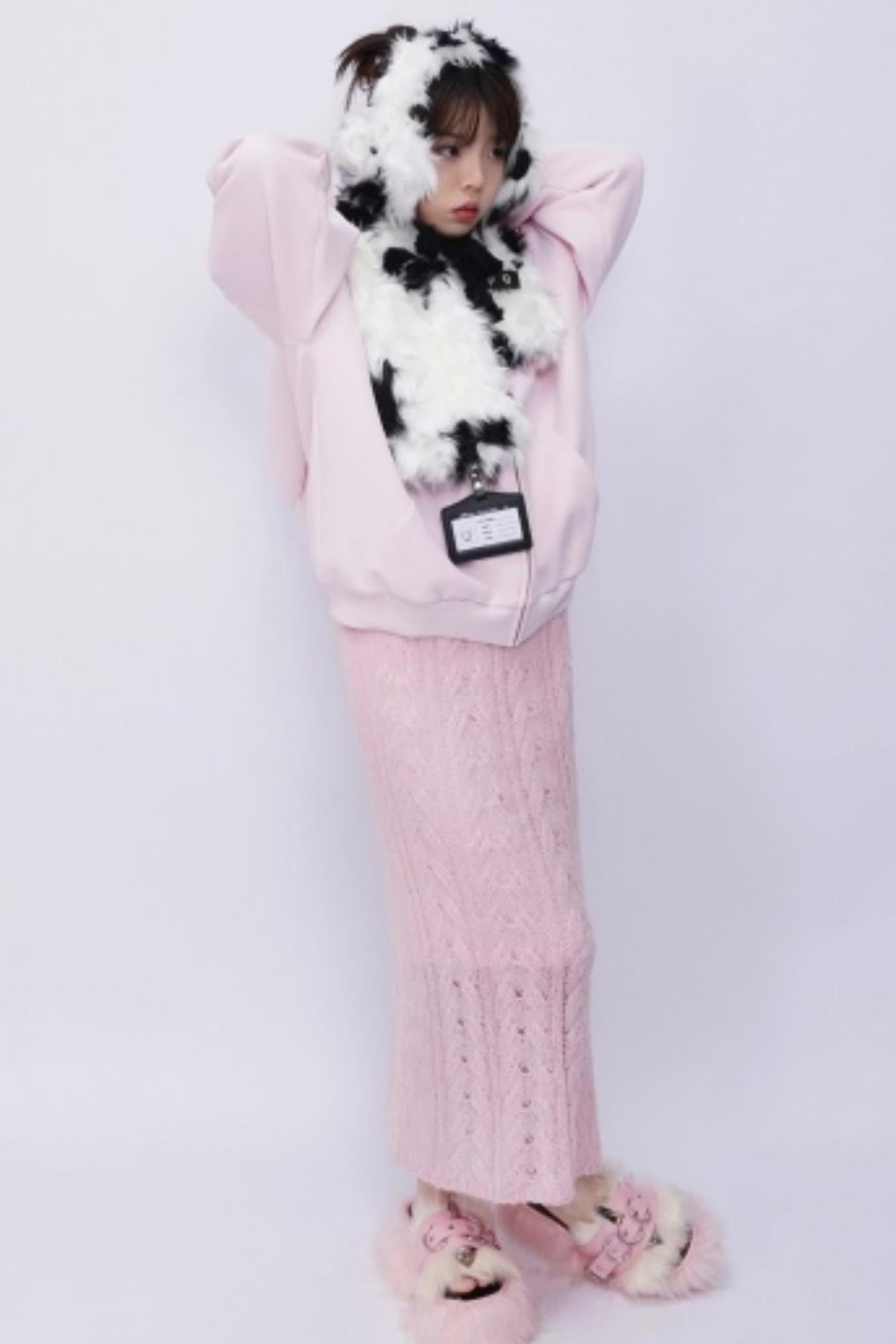 Rebirth Plush Patchwork Scarf