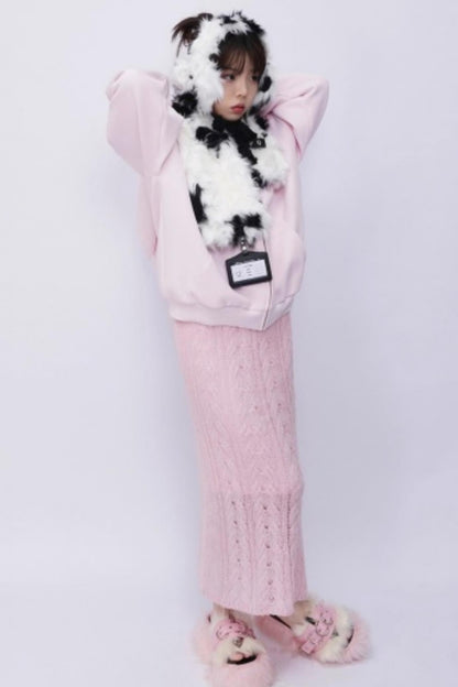 Rebirth Plush Patchwork Scarf