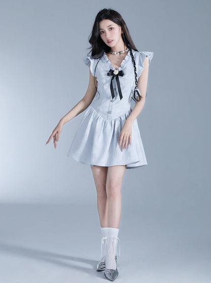 Fragile dopamine blue princess dress