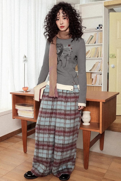 Crew Neck Long Sleeve T-Shirt