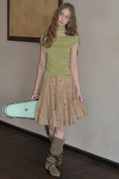 Sparkling Polka Dot Skirt