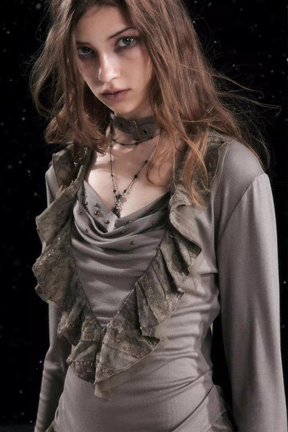 Swing Collar Tencel Shirt