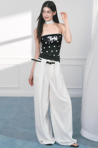 Original Puppy Print Fitted Top