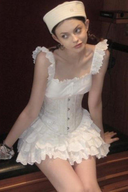 Hyacinth Halter Lace Dress