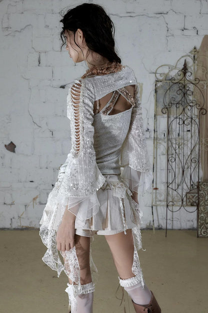 Baroque Pearl Chiffon Cover-Up