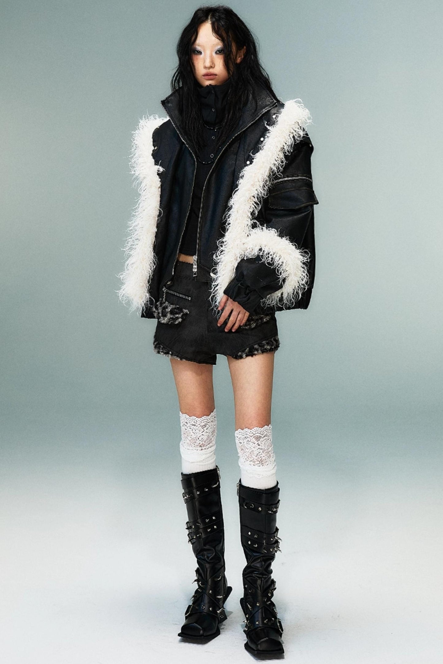 Autumn Vintage Punk Short Coat