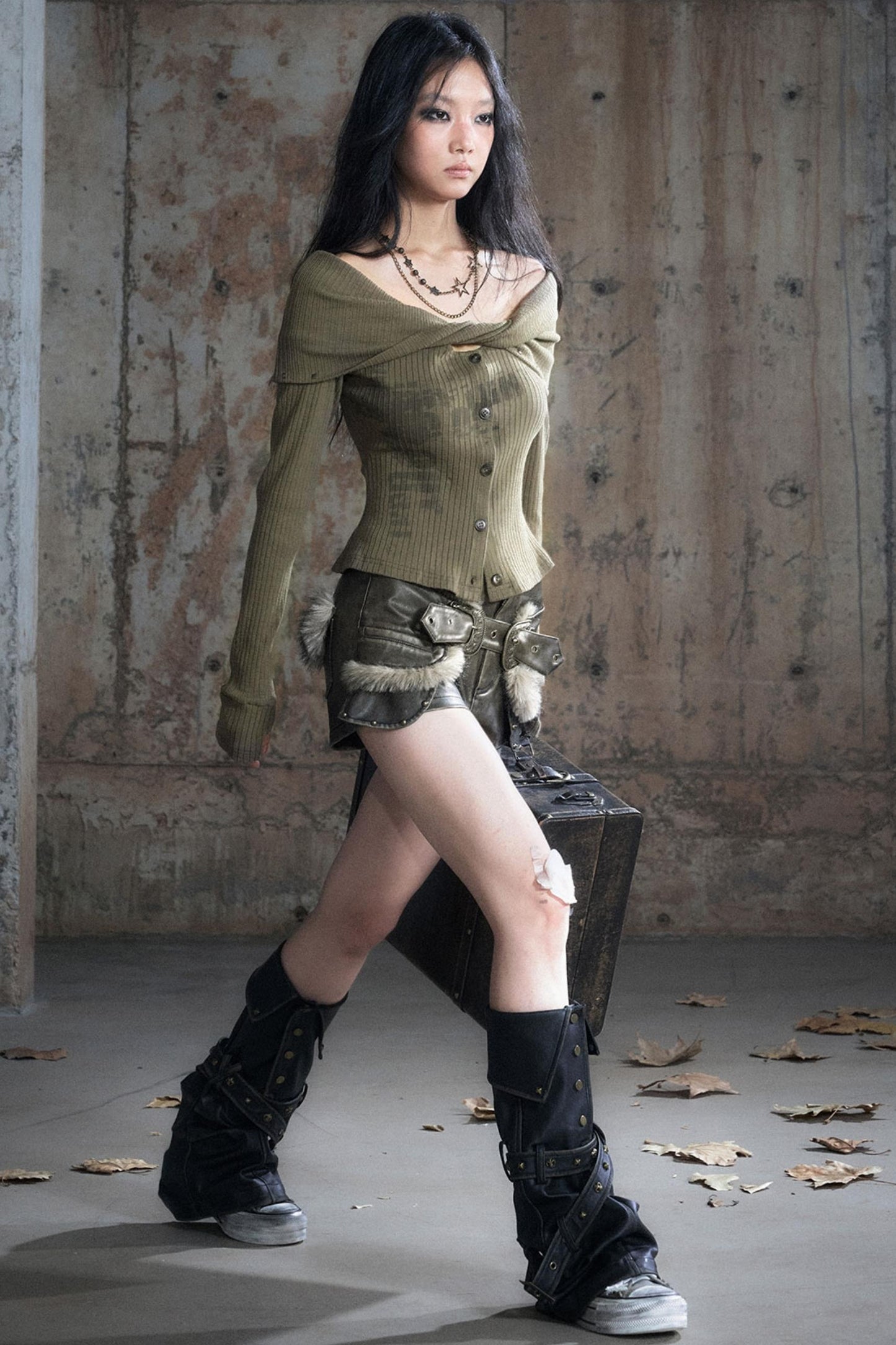 Twisted Diamond Knitted Top