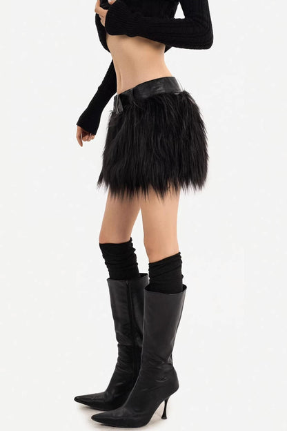 Romantic Gothic Plush Skirt