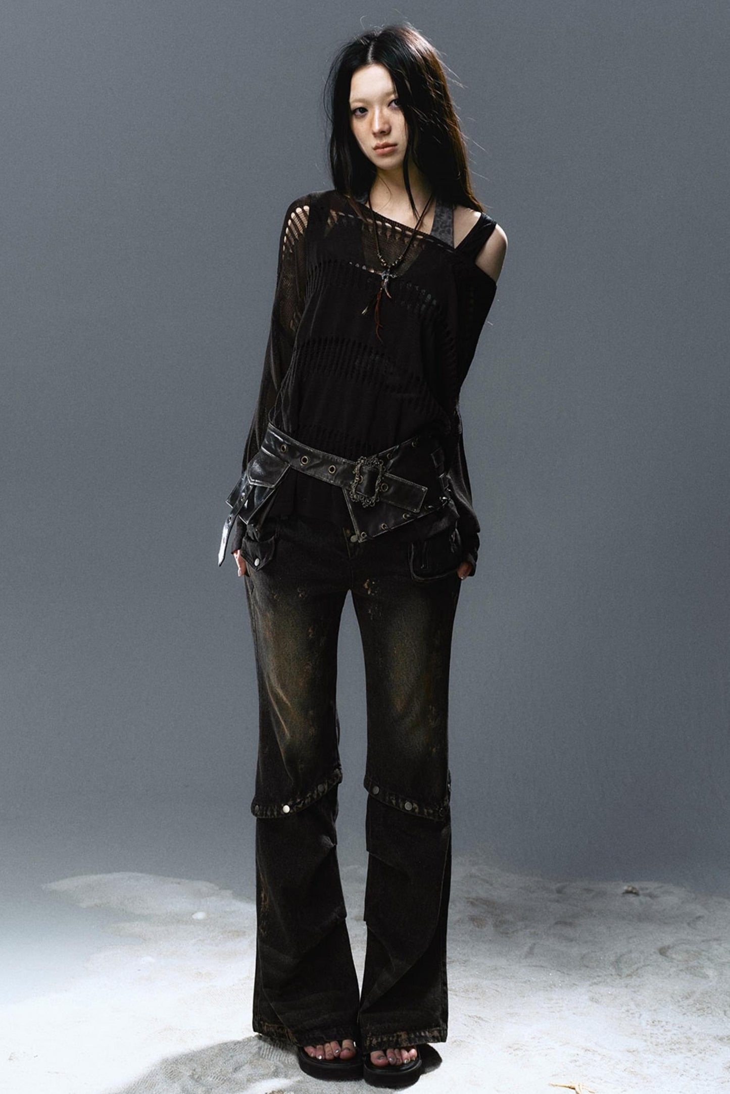 Linen Knit Cover-Up Top