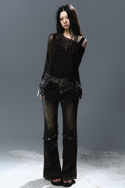 Linen Knit Cover-Up Top