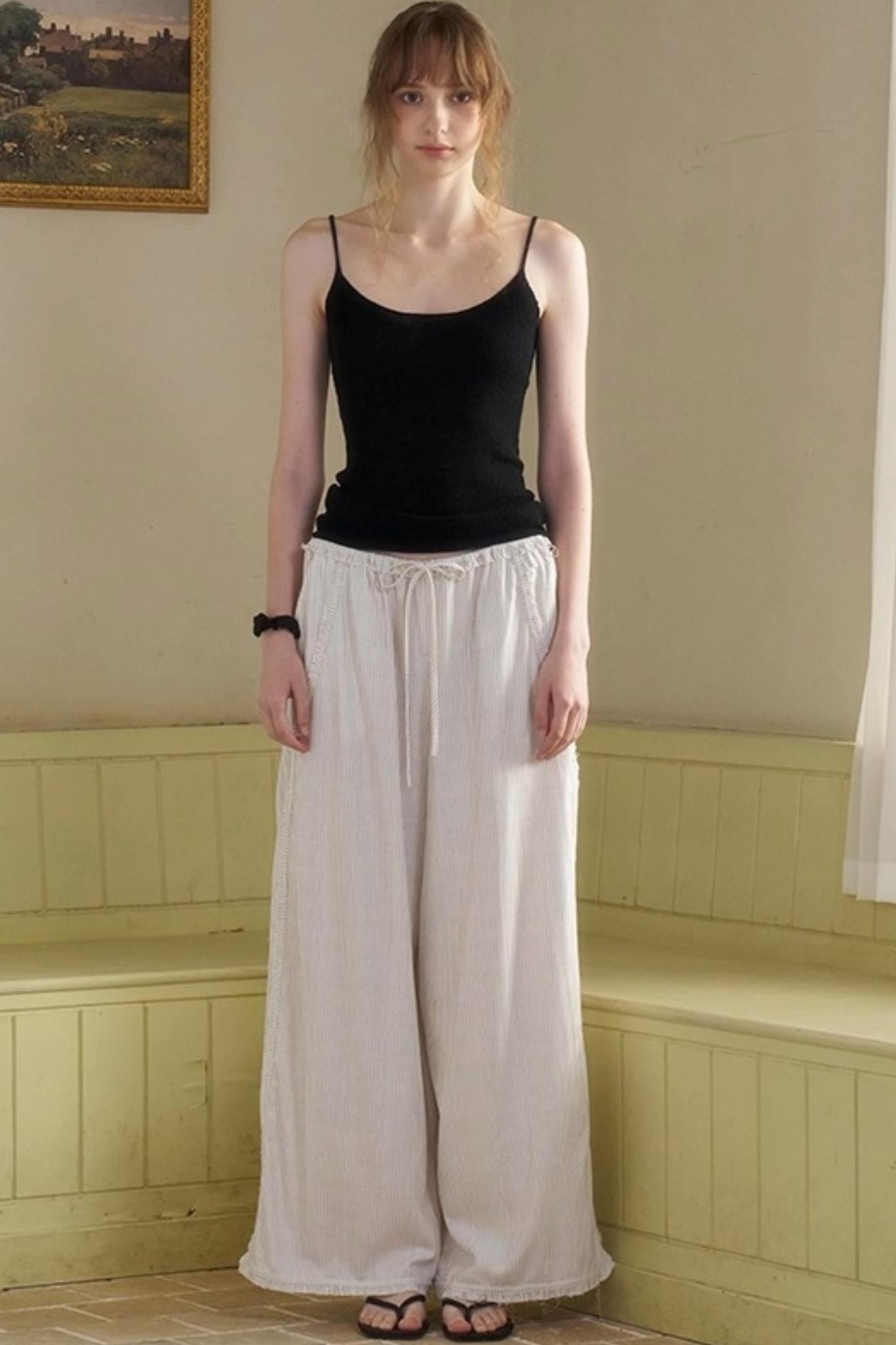 Holiday Striped Slacks Set-Up