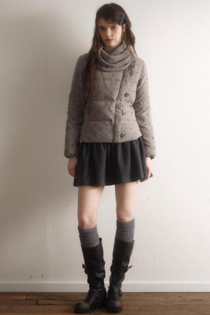 Artist-Created Retro Woolen Skirt