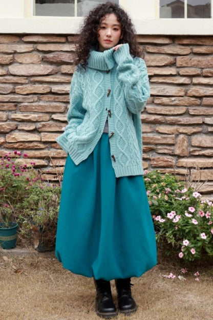 Velvet Knit Midi Skirt