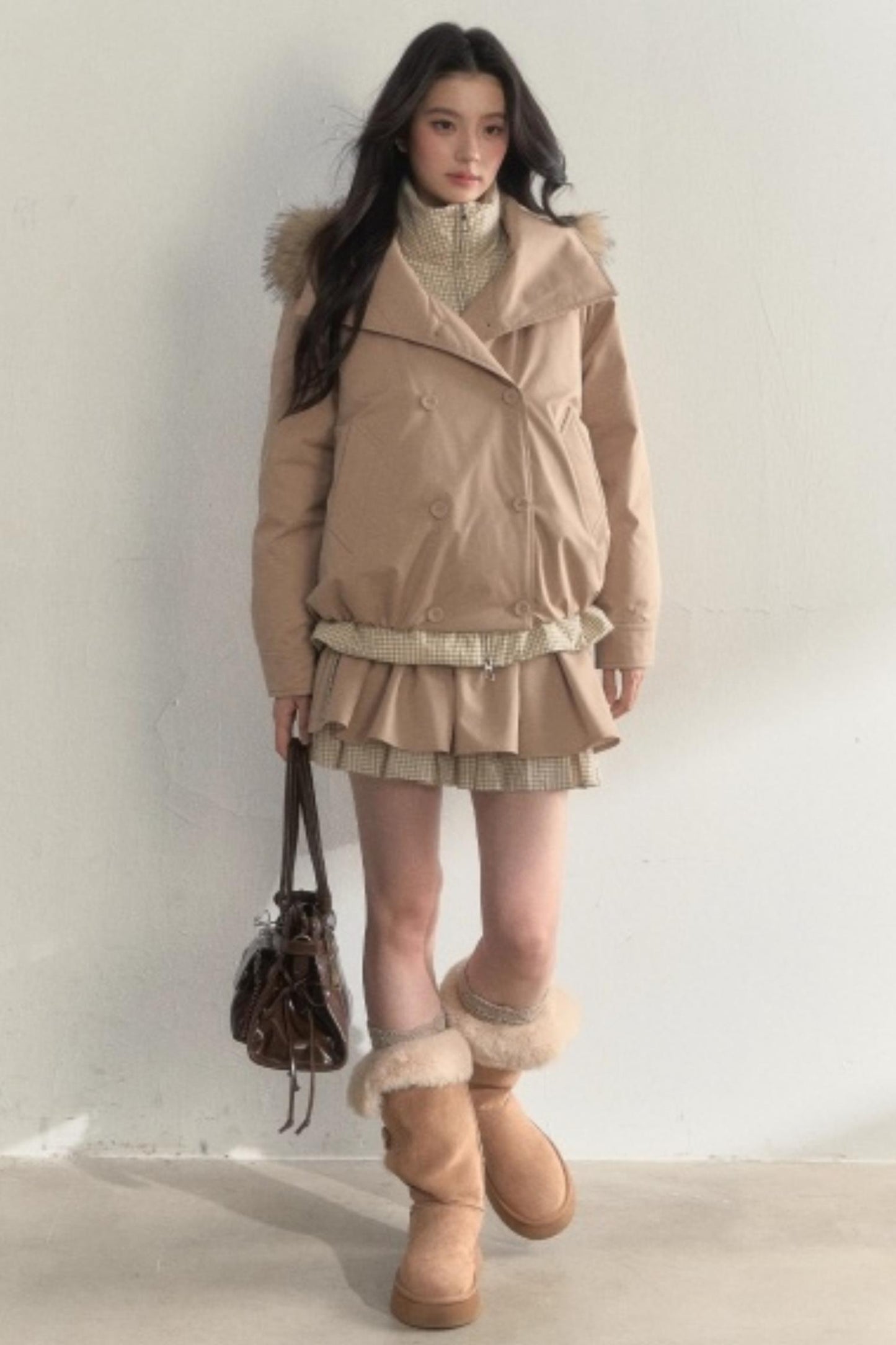 Retro Khaki Tutu Skirt