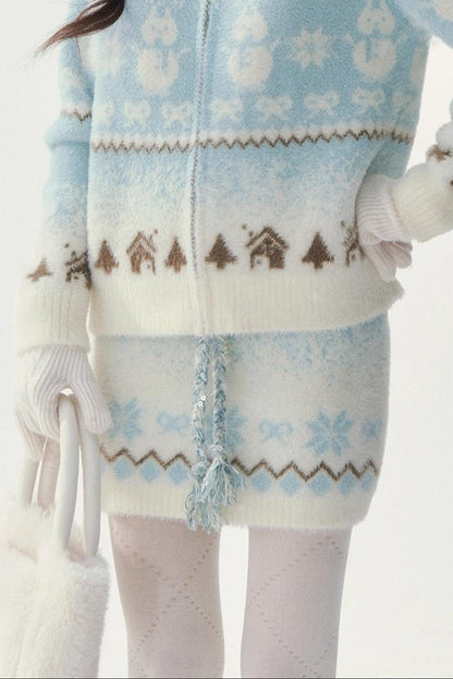 First Snow Nerzjacke und Rock Set