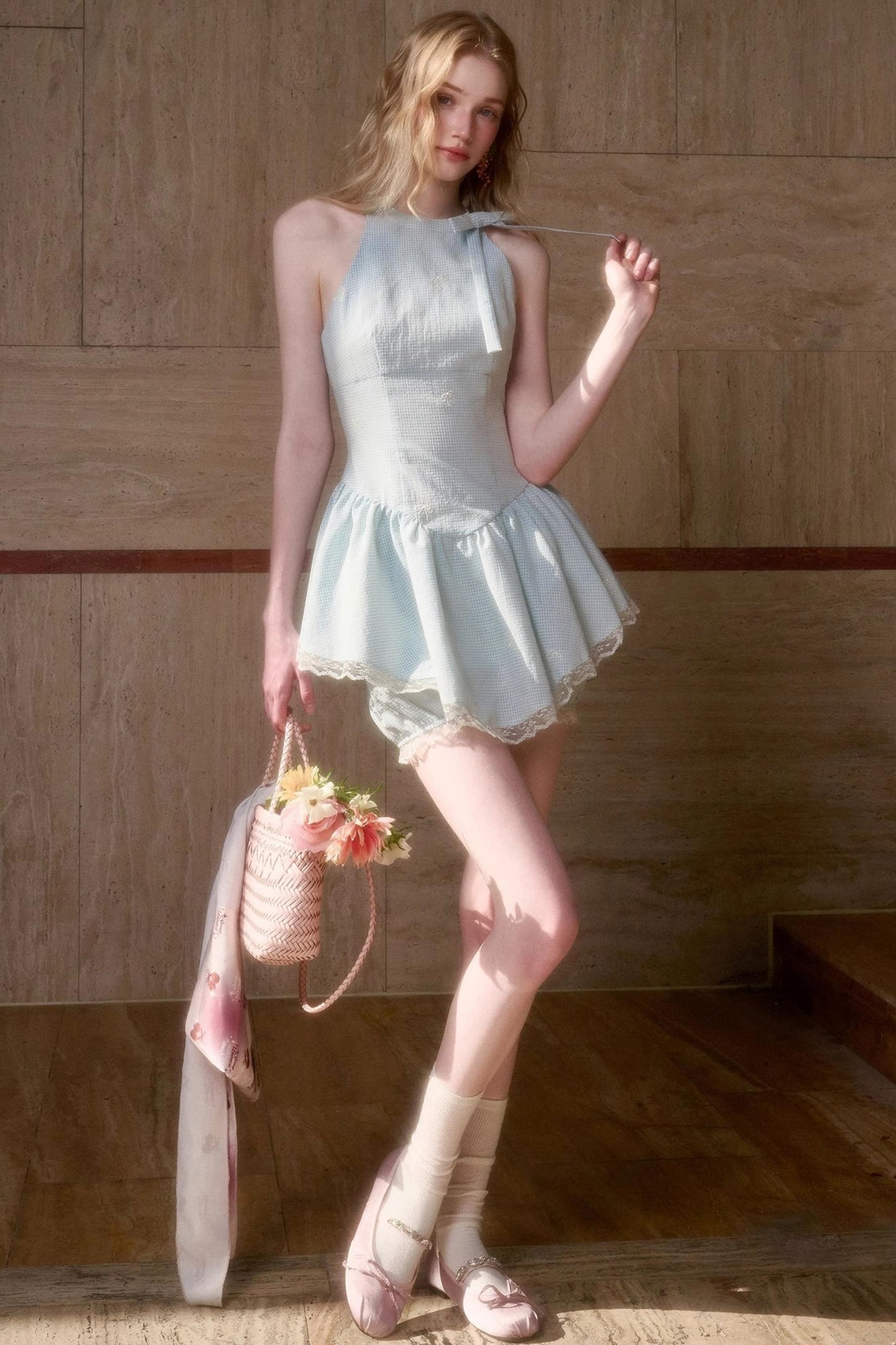 Sea Salt Blue Dress Set