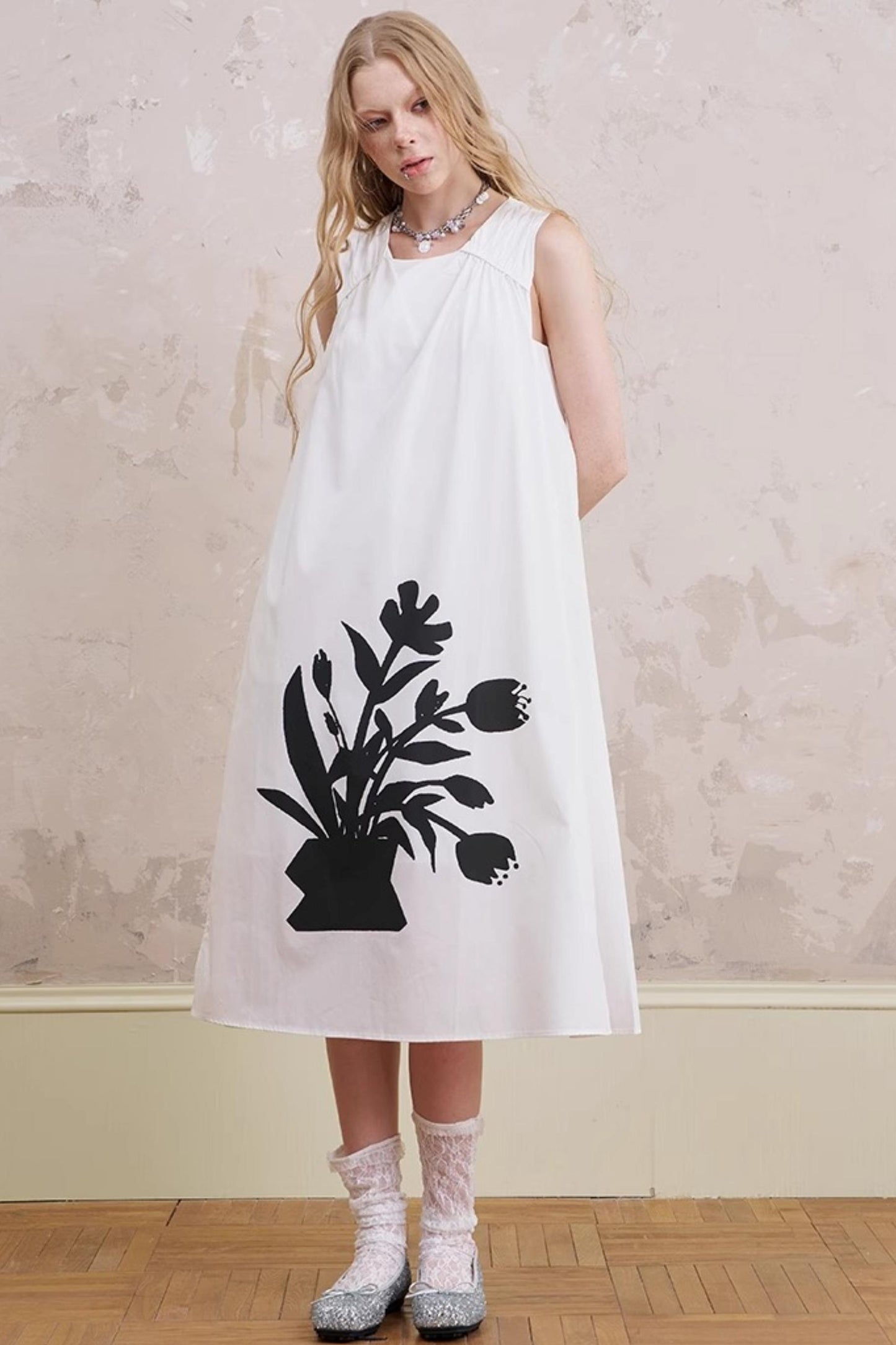 Floral Sleeveless Summer Dress