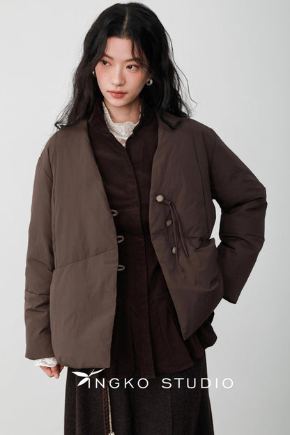 Fallen Leaves V-Neck Jacket