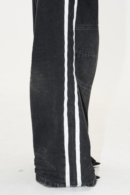 Relaxed Color-Block Jeans