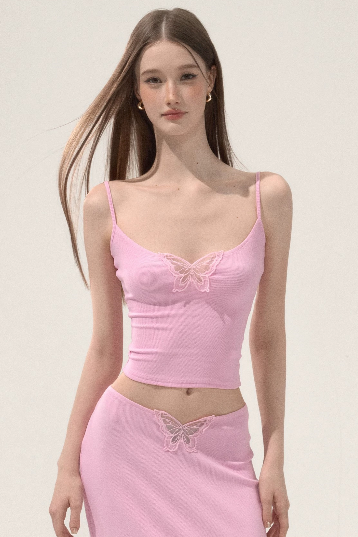 Butterfly Embroidery Camisole