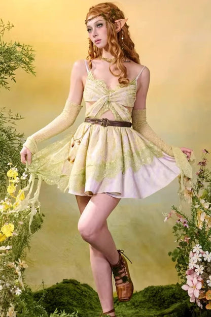 Sylvia Lace Butterfly Dress Set-Up