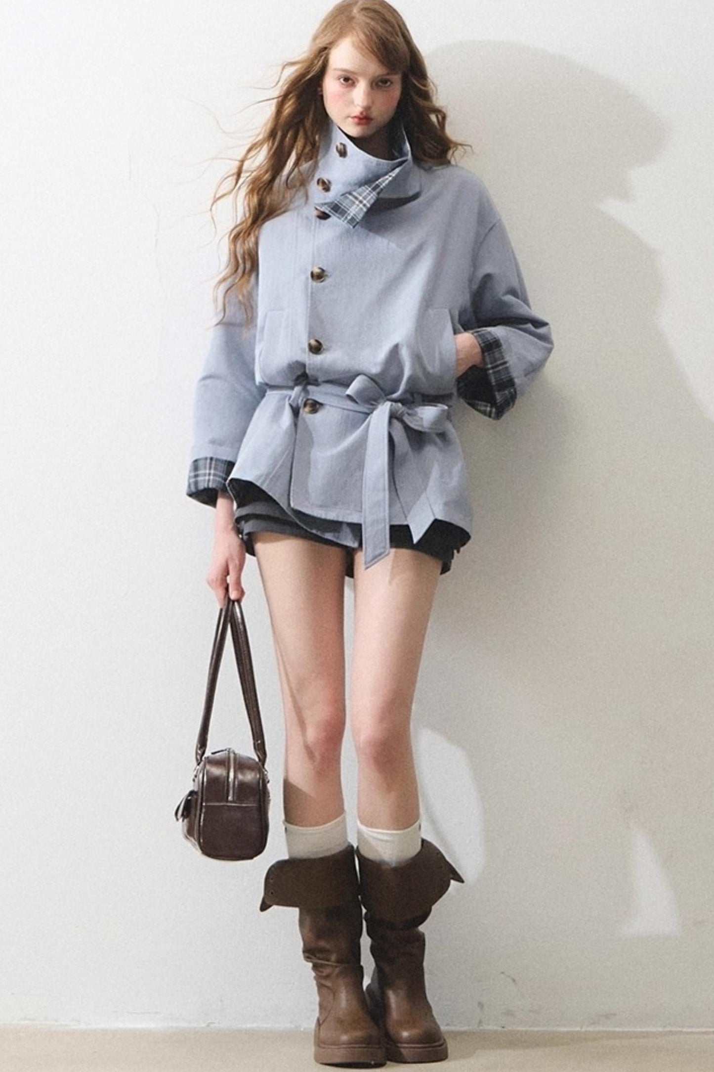 Vintage Loose Tunic Trench Coat