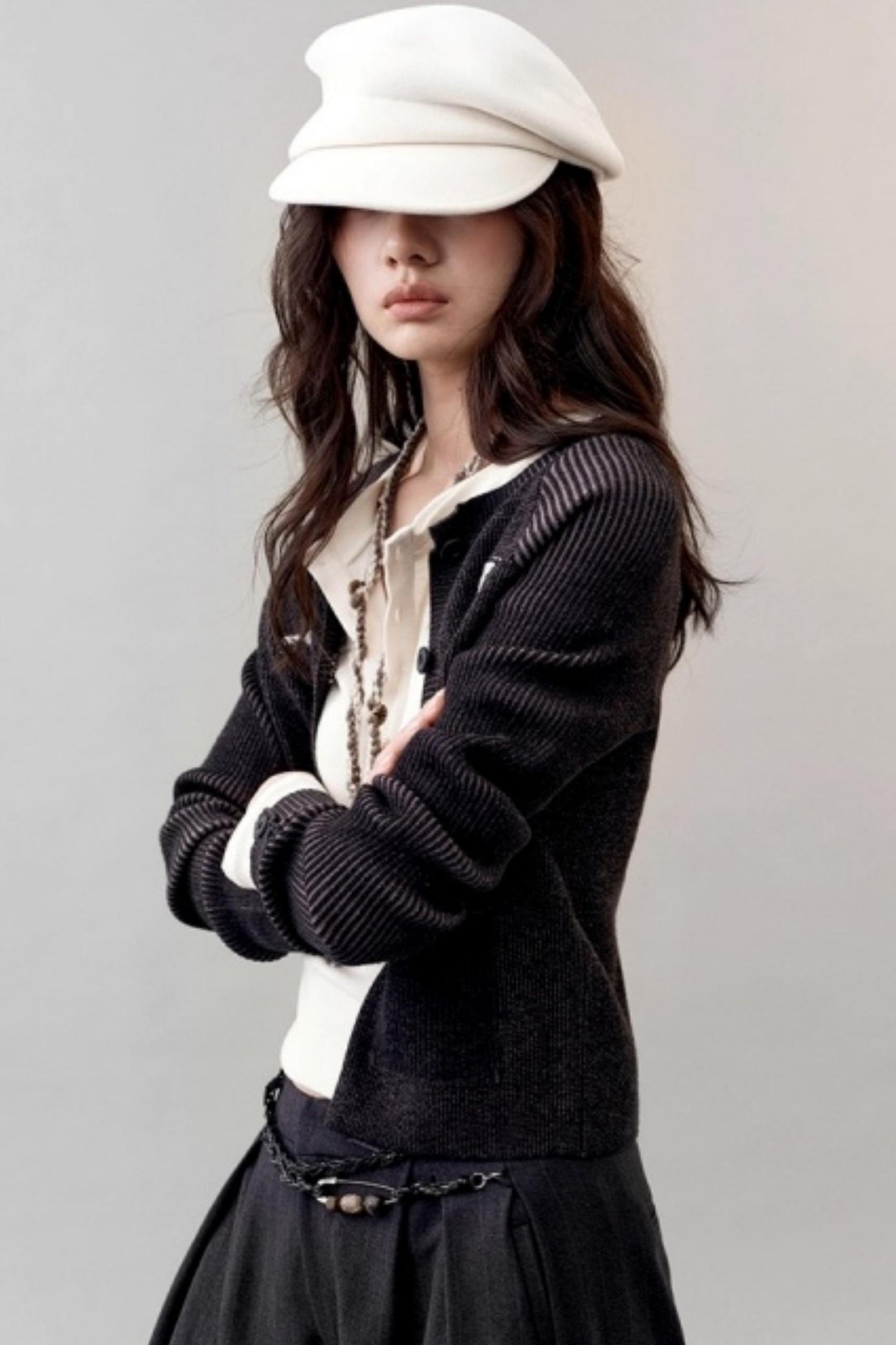 Patch Embroidered Knitted Cardigan