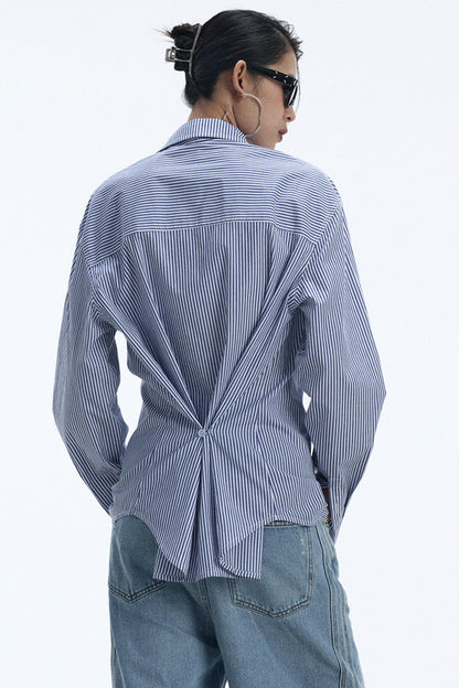 Blue And White Stripe Shirt