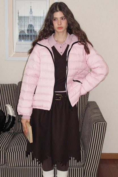 Wooden Tone Wool Skirt