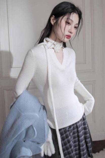 Sheep Wool Sequin Top