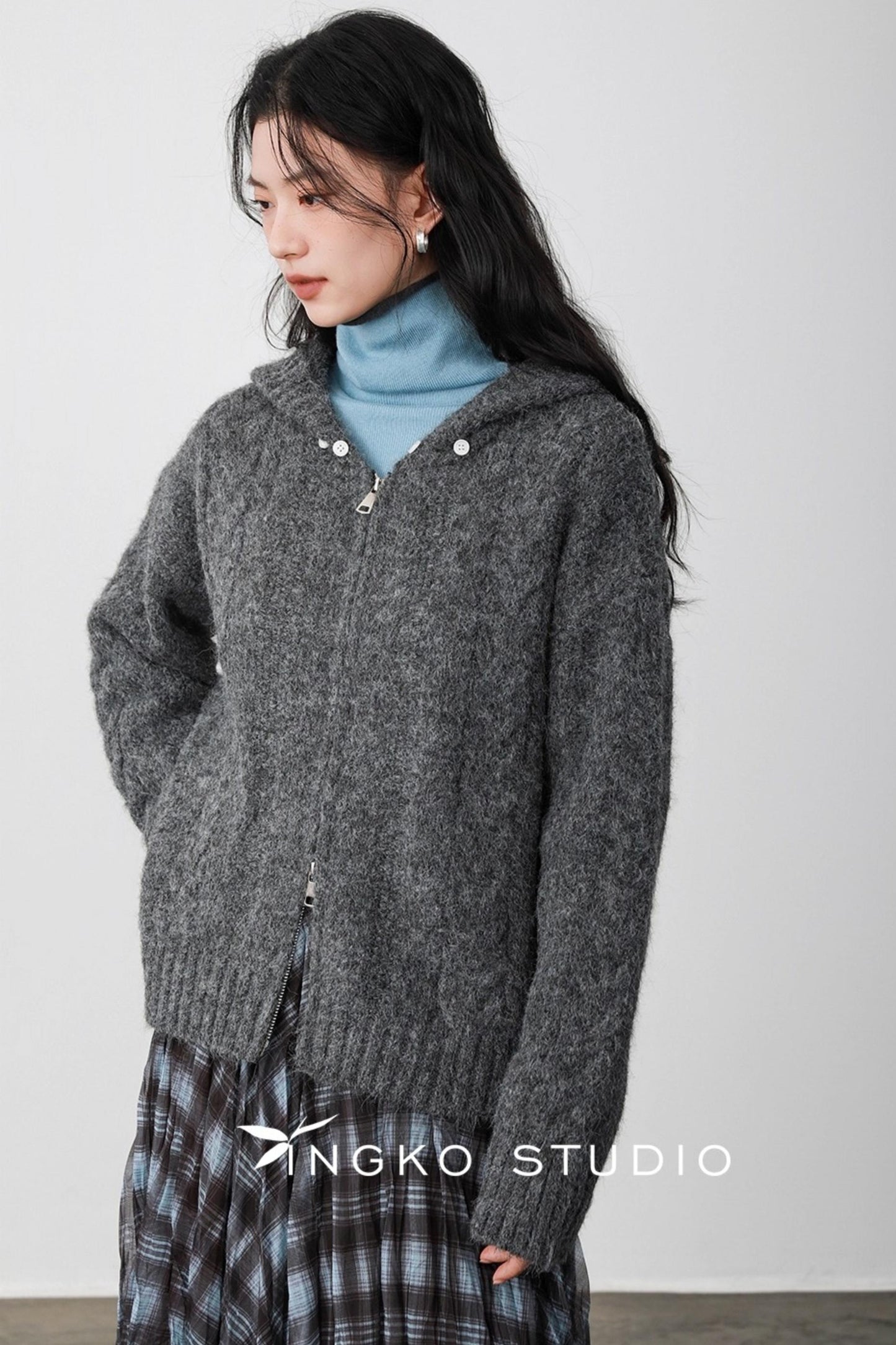 Haze Blue Two-Piece Sweater