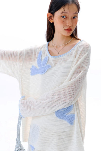 Original Embroidery Knitted T-Shirt