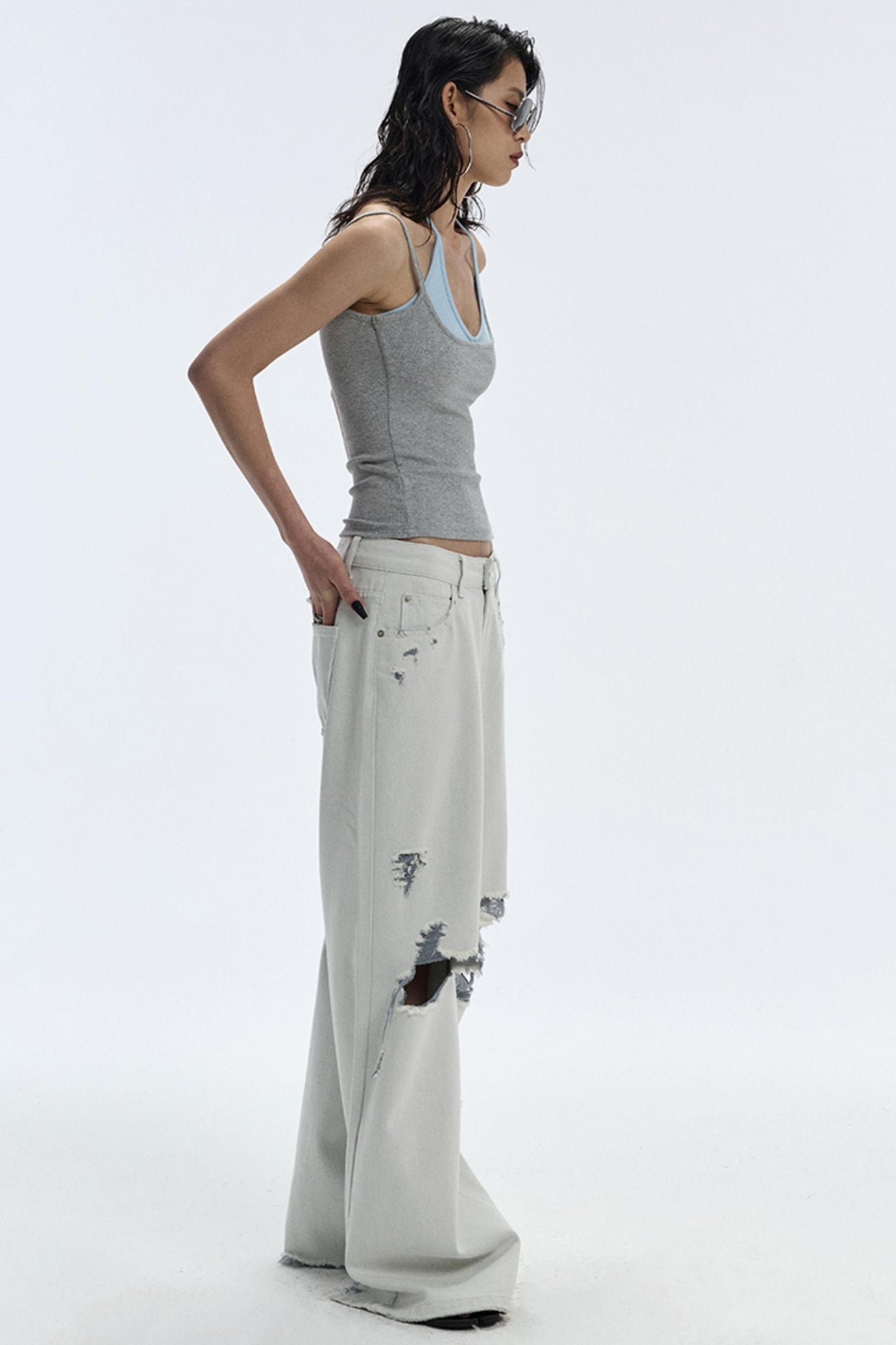 Summer Breathing Wide-Leg Jeans