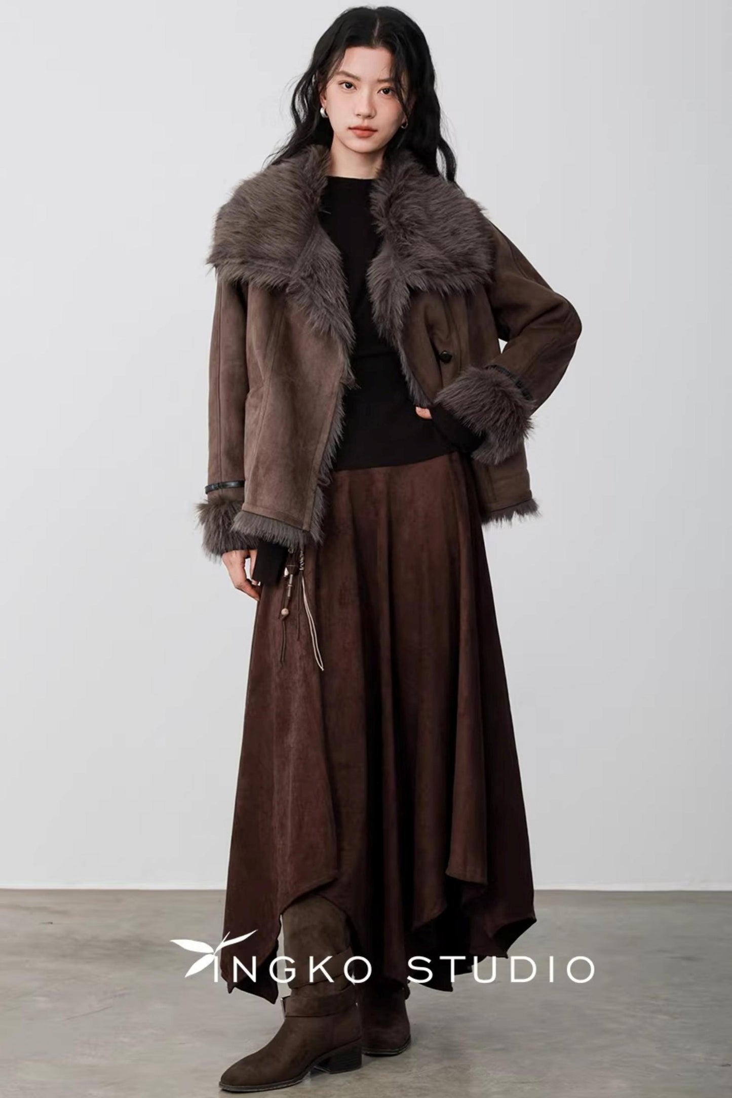 Chestnut Brown Deconstructed Sweater