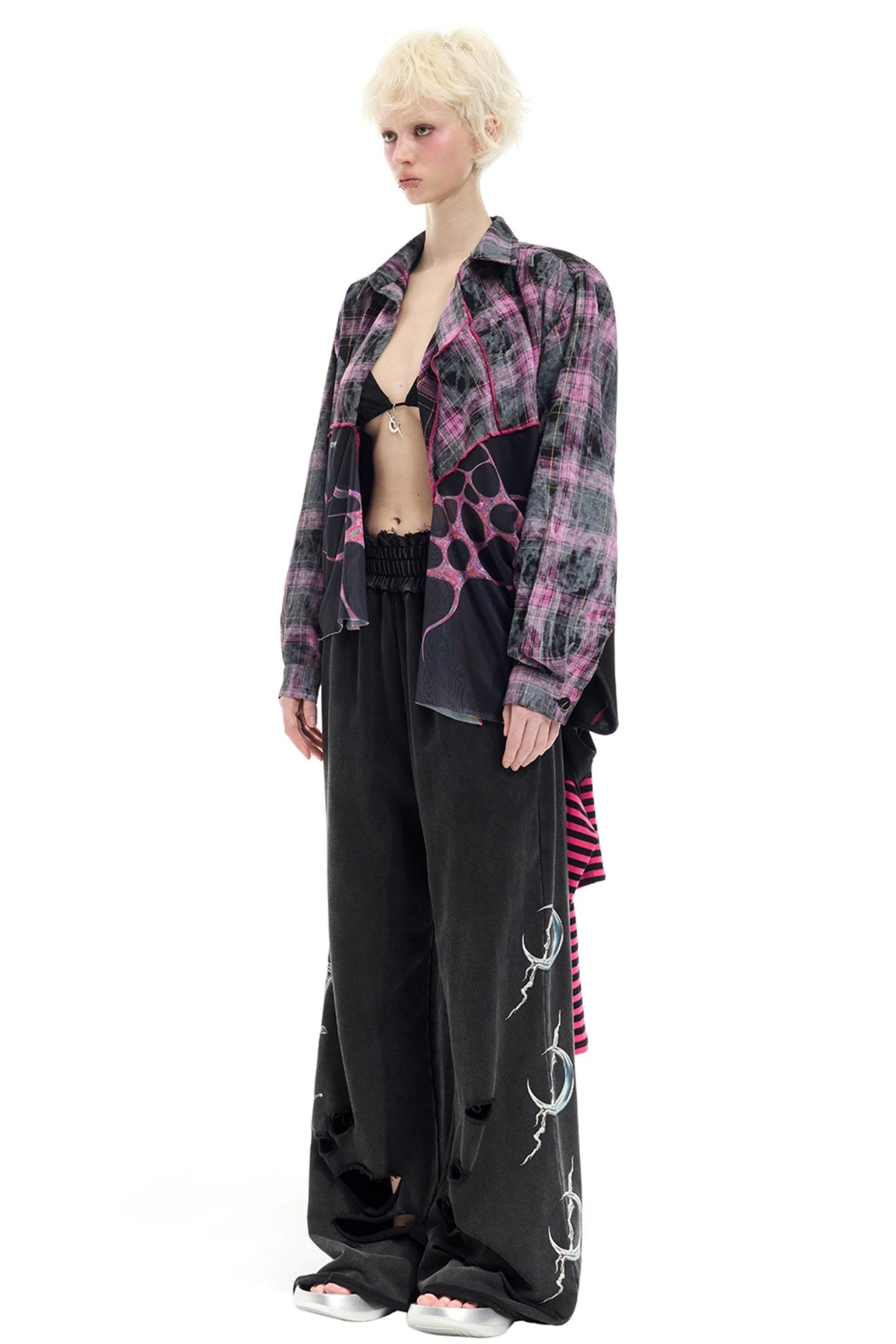 Striped Mesh Hottie Dress