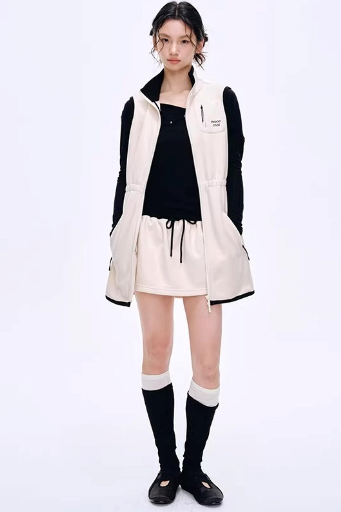 Asymmetrical Wool Blend Blouse