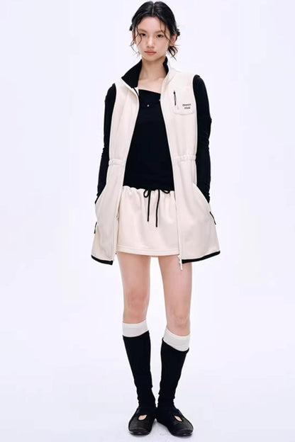 Asymmetrical Wool Blend Blouse