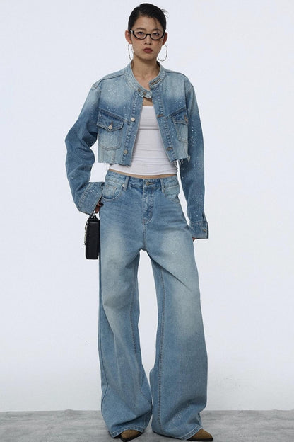 Blue Winter Denim Jacket